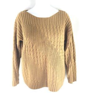 Jones New York  cable knit long sleeve pull-on sweater extra large